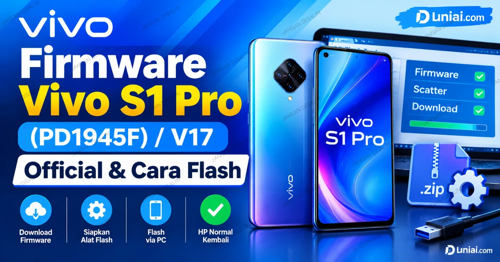 Download Vivo S1 Pro (PD1945F) / V17 Official Firmware & Flashing Guide